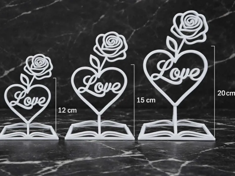 Livre ouvert cœur Love Déco élégante et romantique
