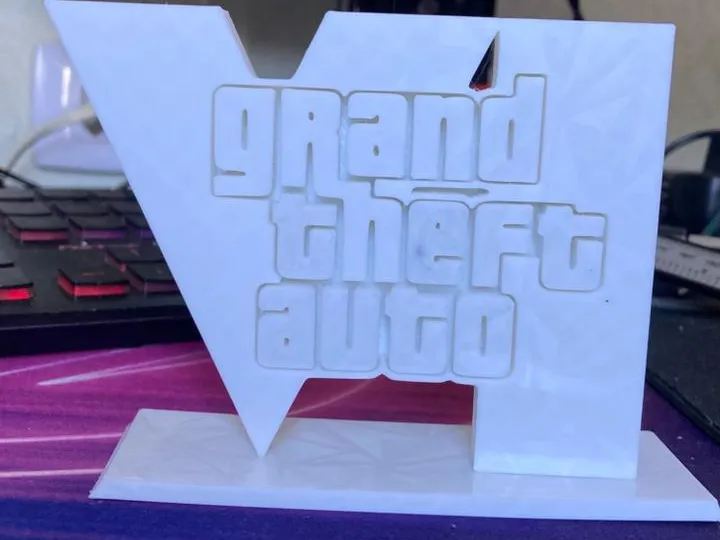 GTA  VI PLACA DECORATIVA