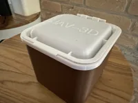 Distributeur de nourriture pour oiseaux ou poissons avec couvercle — photo 2