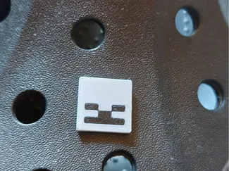 Croc-Anhänger Minecraft Skelett