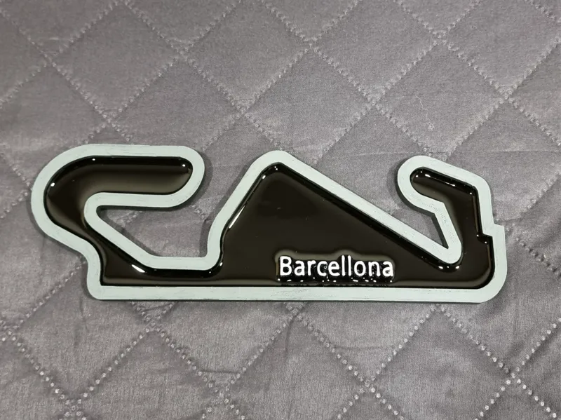 Circuito di Barcellona (Spagna) su basetta
