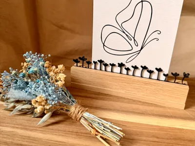 Flower Meadow Block Card Holder