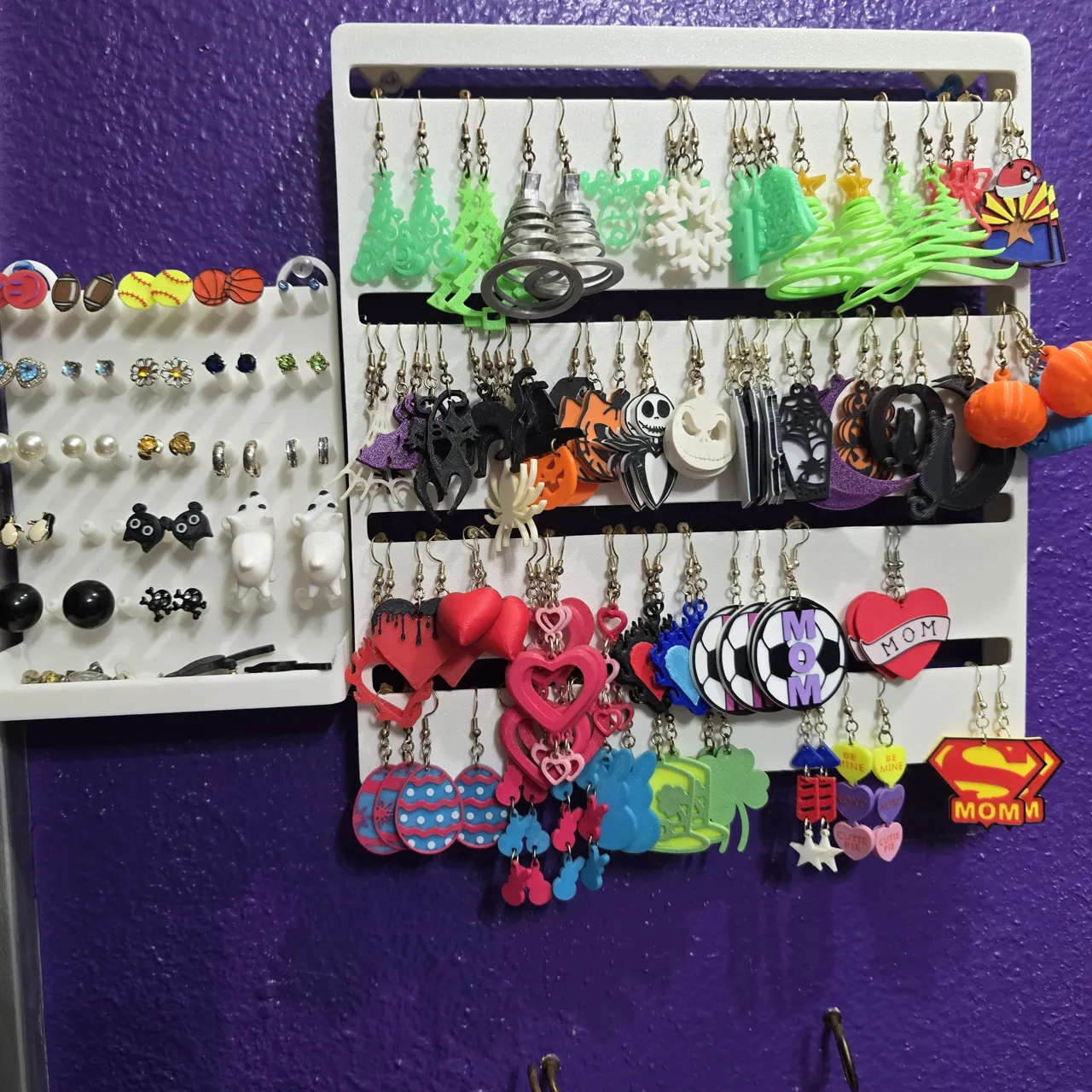 Earring Holder x2 Stud and hanging view 3