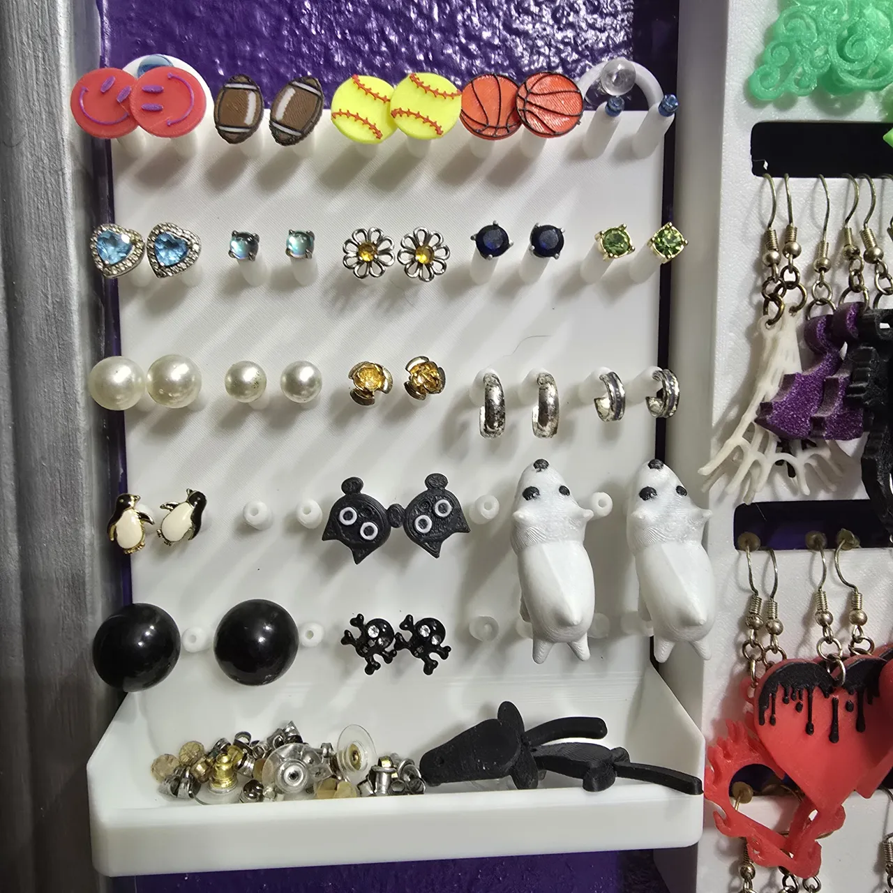 Earring Holder x2 Stud and hanging view 4