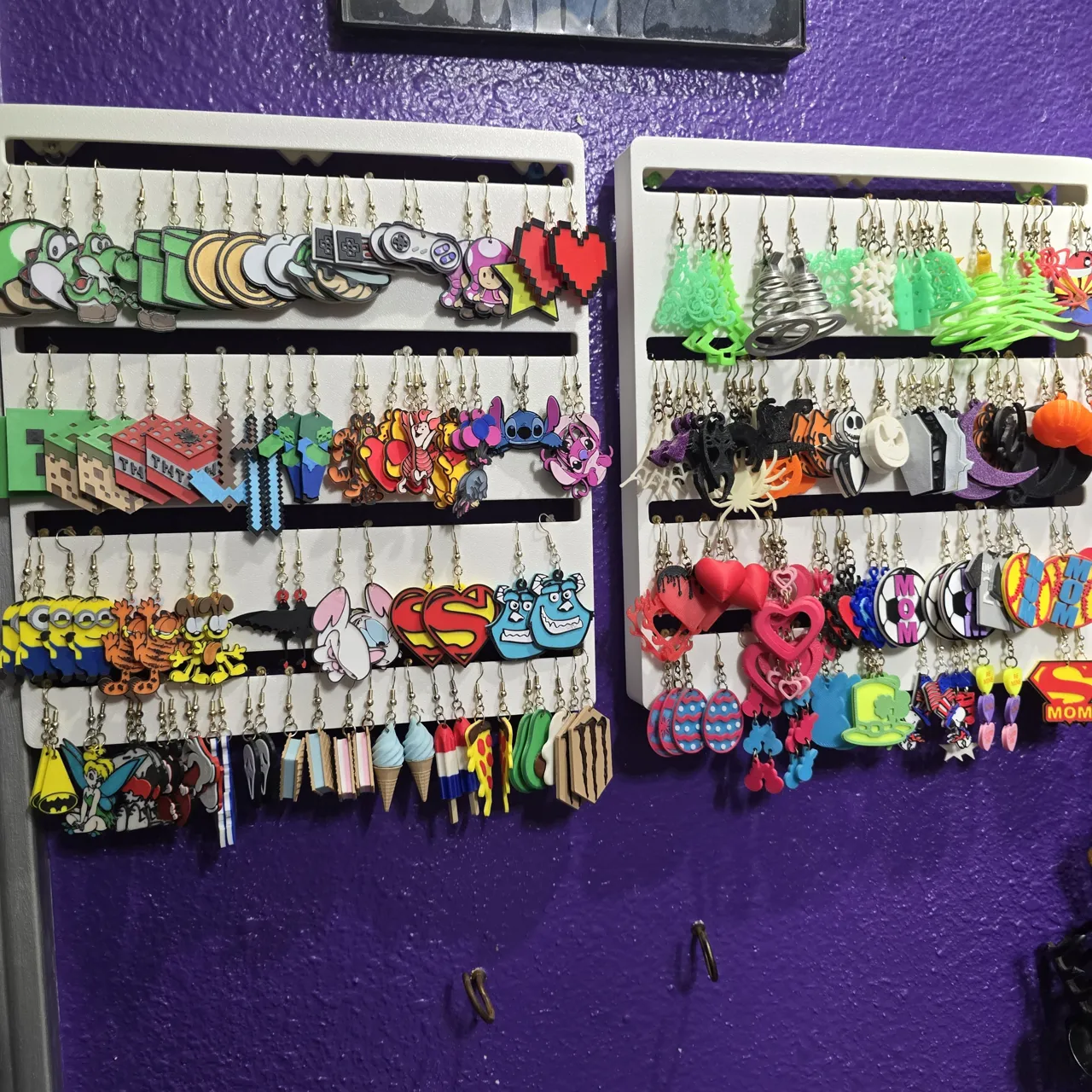 Earring Holder x2 Stud and hanging view 2