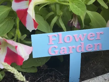 Flower Garden Sign For Garden Quick Print