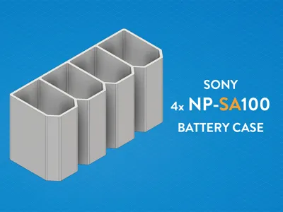 Sony 4x NP-SA100 Battery Case