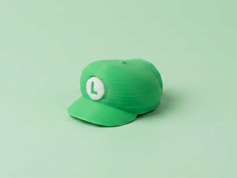 Luigi Cap - Keychain - No AMS