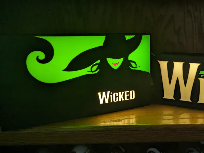 Elphaba logo, Wicked Light Box