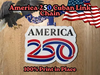 America/ USA 250 Cuban Link Chain