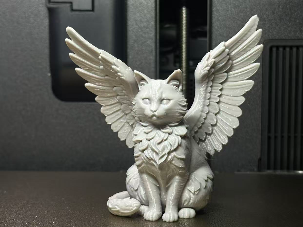Miniatura 1 do modelo 3D 天使猫（纪念版） 可自行上色 支撑易拆