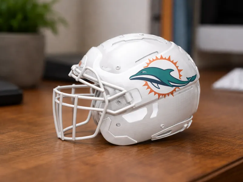 Miami Dolphins Football Helmet - No Stripe