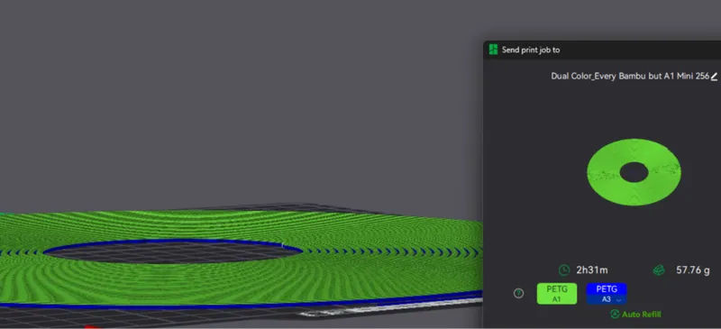 DIY Dual Color Filament Optimized - All BL Printer
