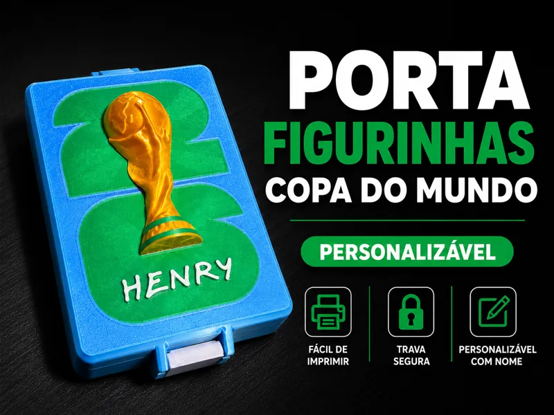 Porta Figurinhas Copa do Mundo