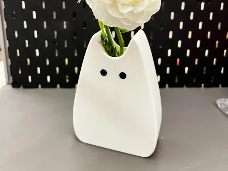 小猫花瓶
