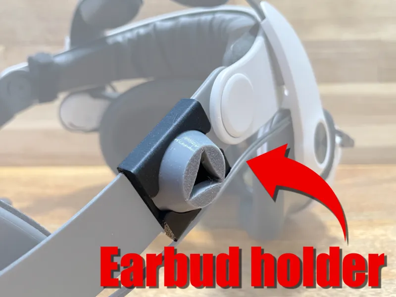 Earbud holder for Meta Quest (PSVR2-style!)