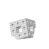 Éponge de Menger niveau 4 haute résolution — photo 3