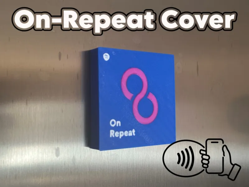 NFC Spotify On-Repeat Cover Magnet