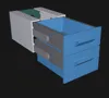 Small double drawer 150x100x50 and 75mm drawers