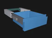 Bigger single drawer 200x200x80mm