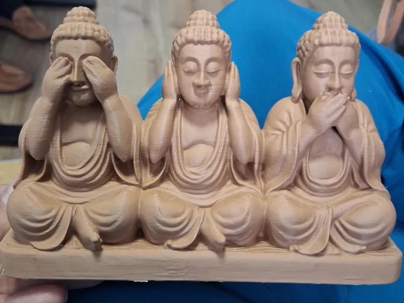 Speak No Evil Buddha Trio