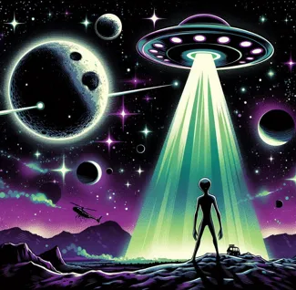 Alien UFO Hueforge