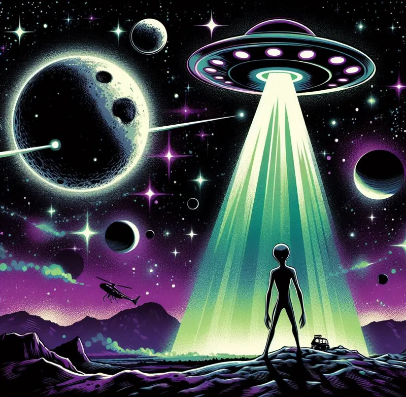 Alien UFO Hueforge
