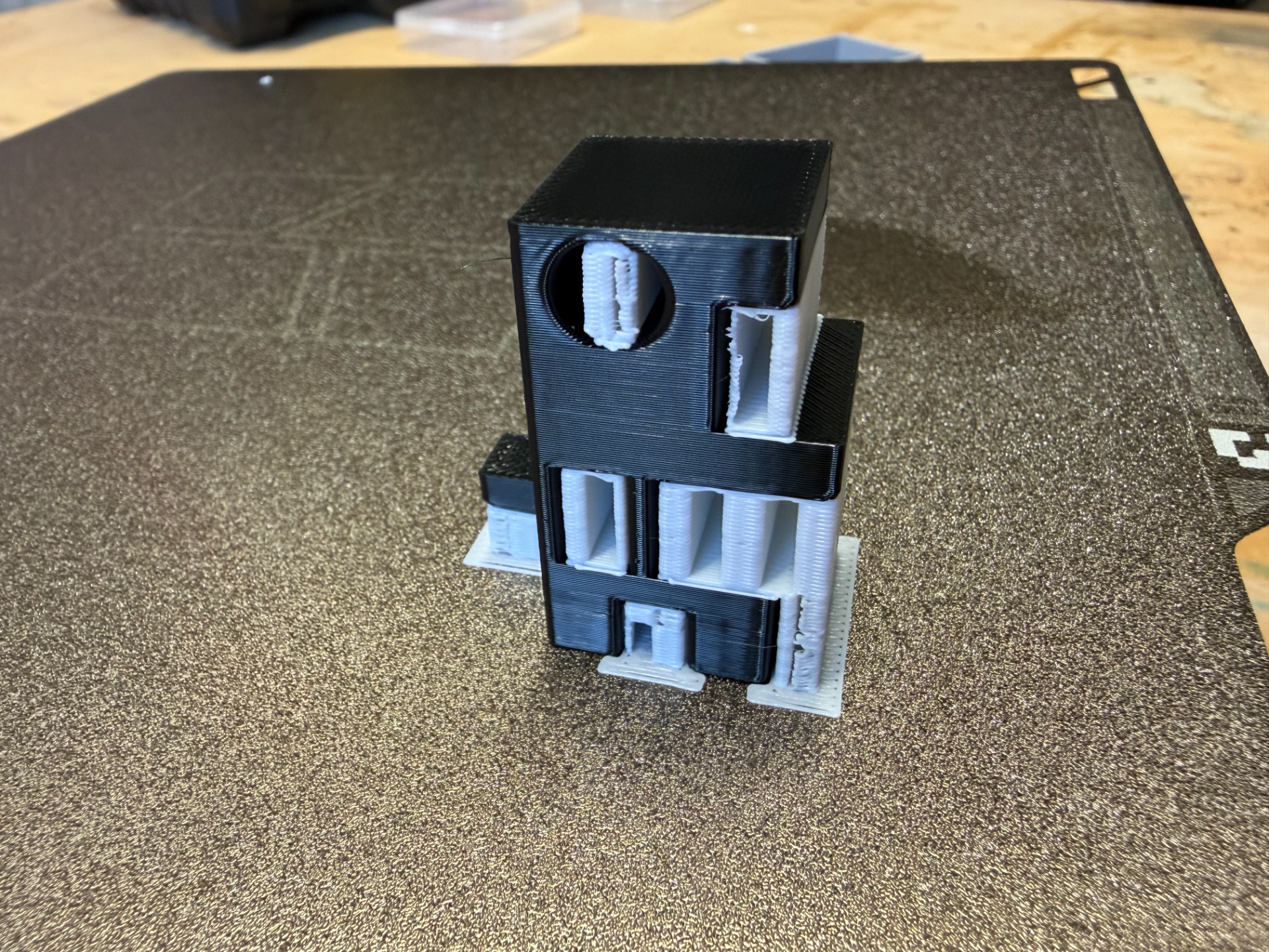 PLA/PETG Dual-Material Support Test Model X2D