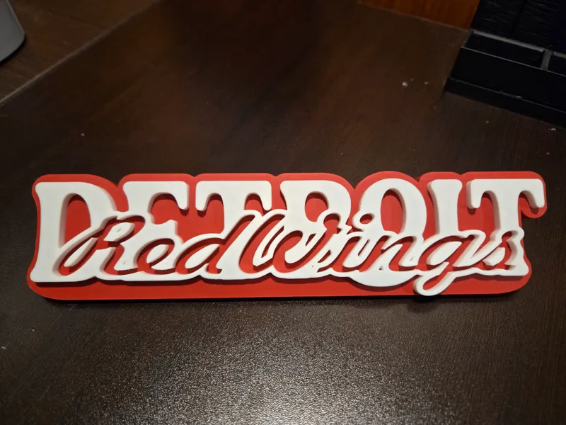 Detroit RedWings Word Wall Art
