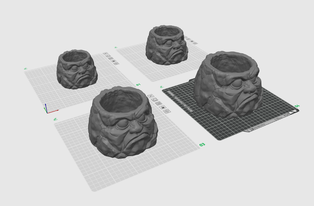 Miniatura 1 do modelo 3D Skeptical Stone Planter