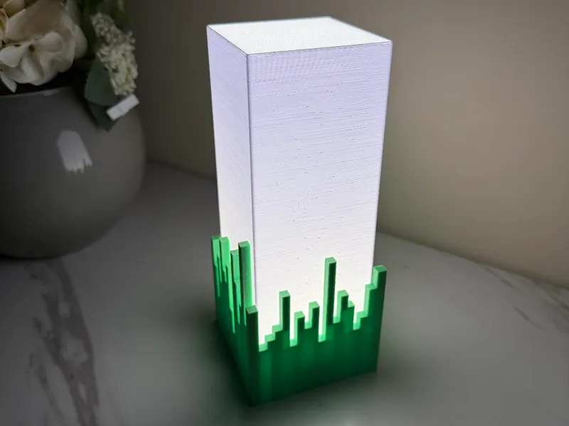 Lampada Brick stile Minecraft