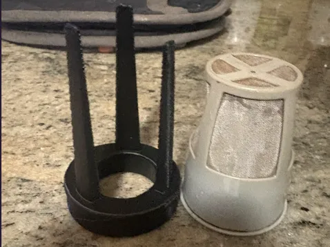 Reusable K-cup cleaner