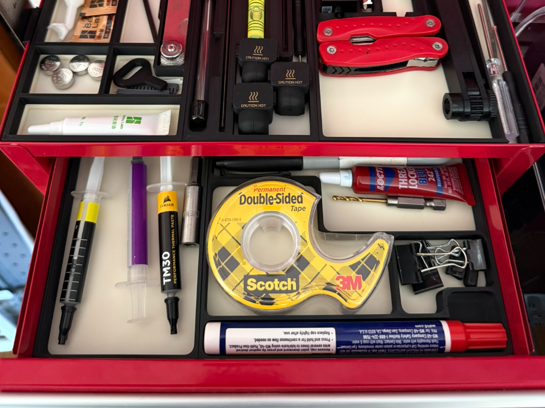Mini Tool Box Top Drawer Organizer