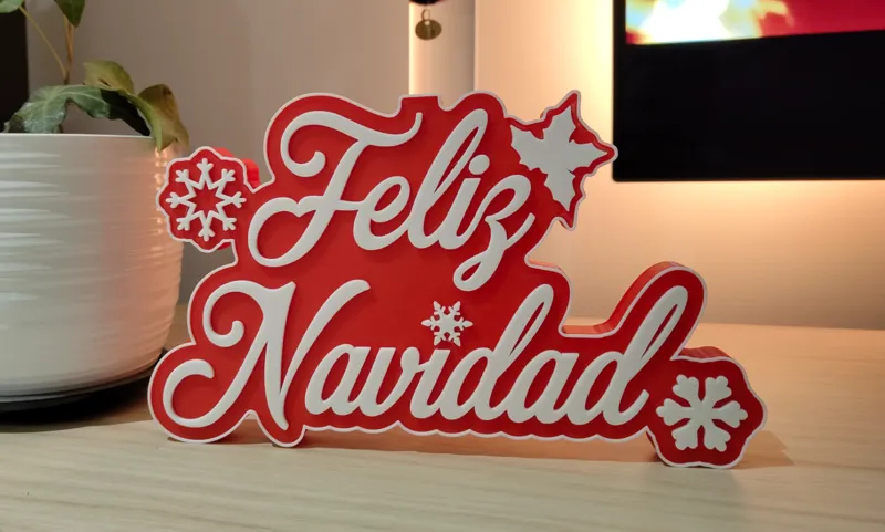 Feliz Navidad decorative sign - Cartel decorativo