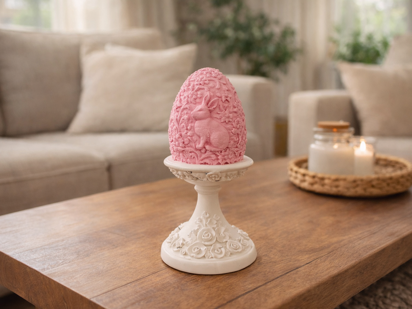 Vintage Osterei - Osterhase Deko