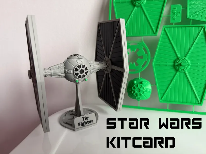 Highly Detailed TIE Fighter – KitCard Model