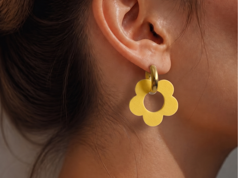 Modern Flower Earrings