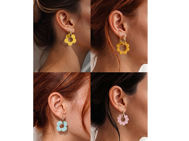 Modern Flower Earrings