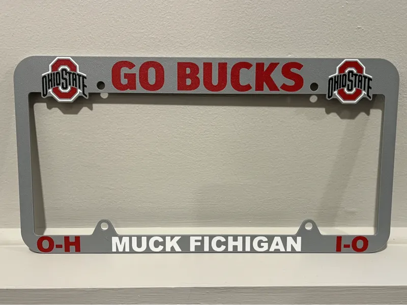 Ohio State License Plate Frame