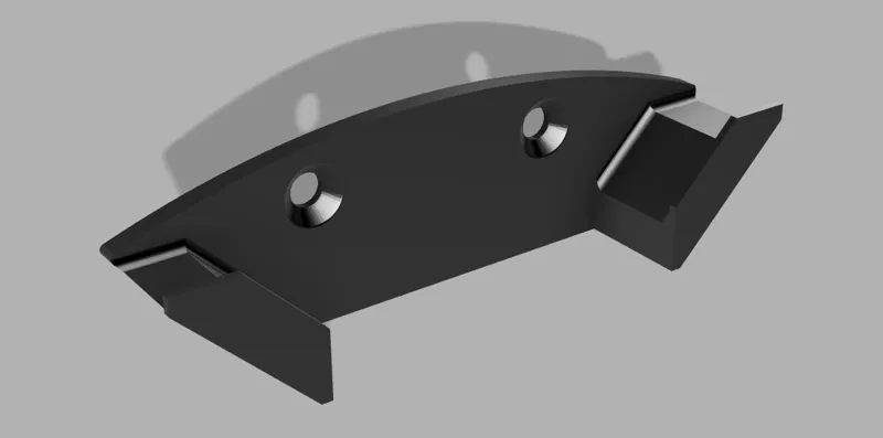 Drone wall mount with screw holes
