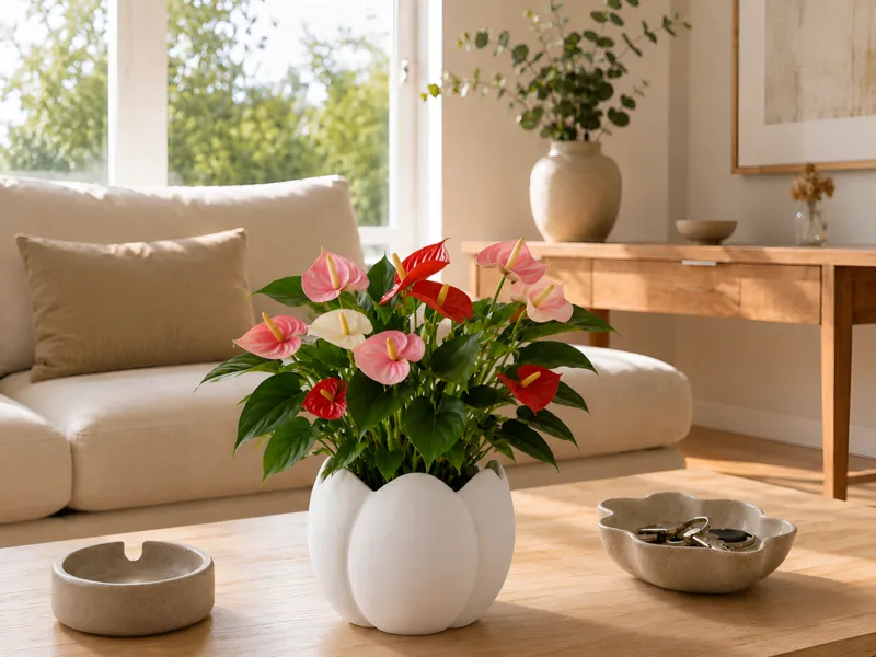 Modern tulip shaped plant pot