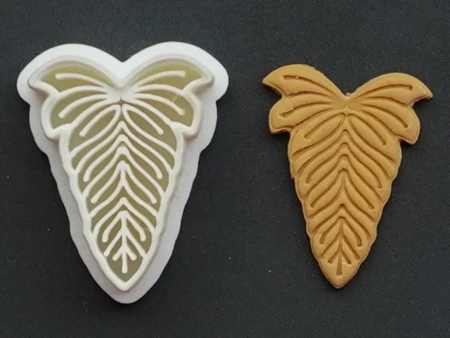 Ornamental Leaf Polymer Clay Cutter Earrings