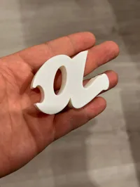 Lettere minuscole 0.2mm layer, 4 walls, 0% infill