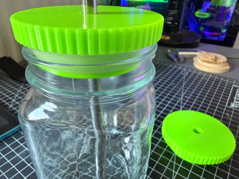 58mm Jar Lid with or without straw hole