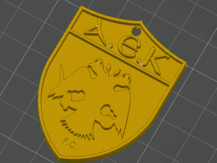 AEK Athens FC Badge Keychain
