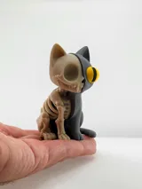 Фигурка половин скелет котка