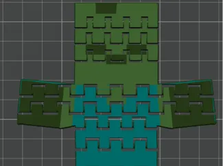 Minecraft flexi Zombie
