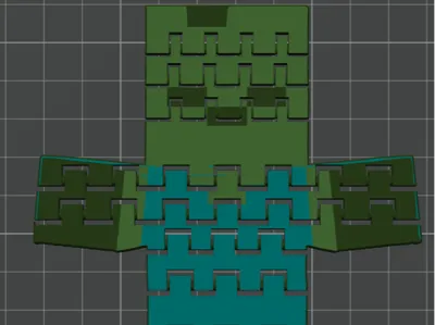 Minecraft flexi Zombie