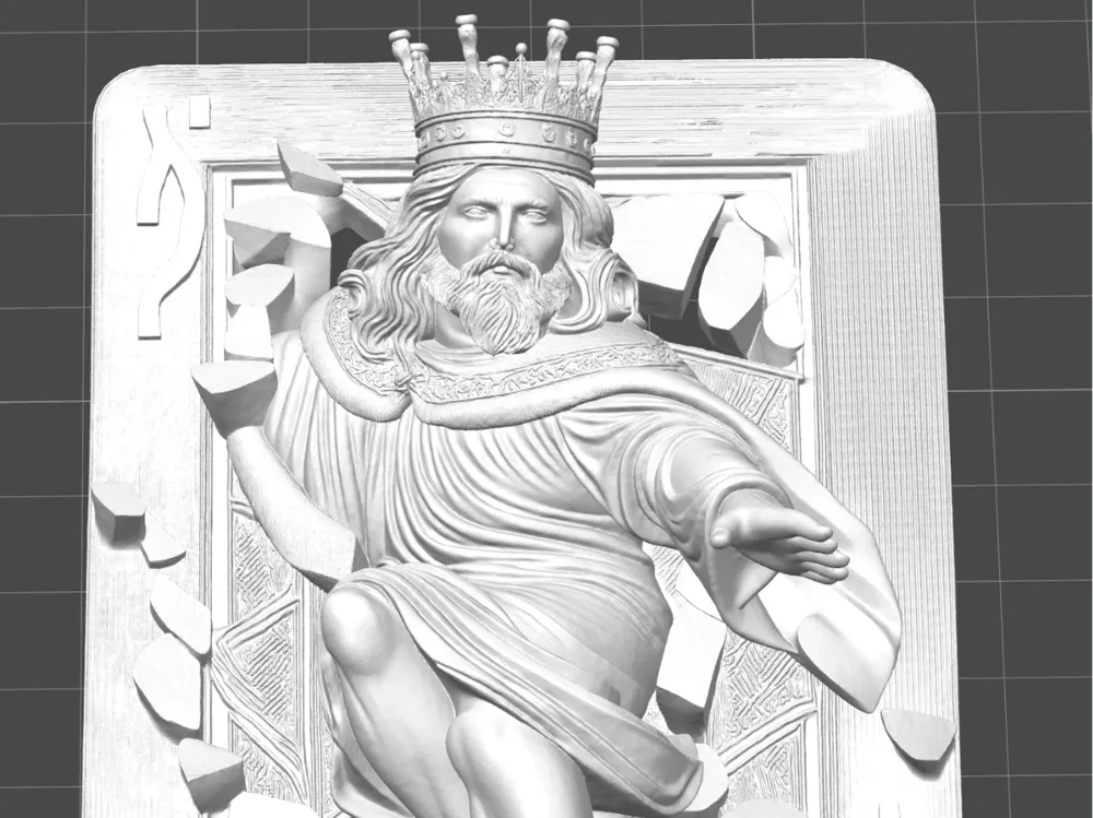 3D paper king - Free 3D Print Model - MakerWorld