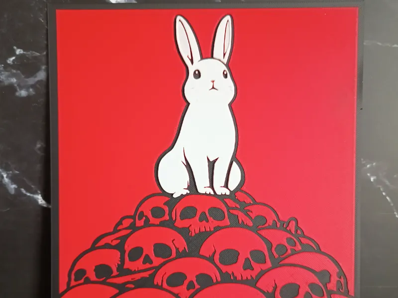 White rabbit, hueforge